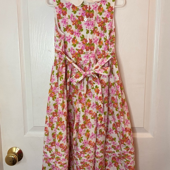 Laura Ashley Pink and Green Floral Dress - Picture 2 of 2